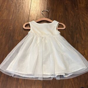 GAP White Sleeveless Kids Dress